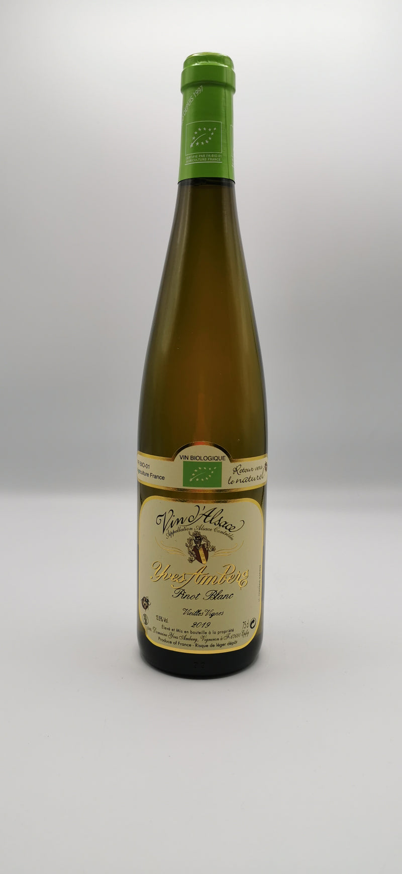 Vin Blanc Bio AOC Pinot Blanc 2019, Cuvée Vieilles Vignes, Domaine Yves Amberg