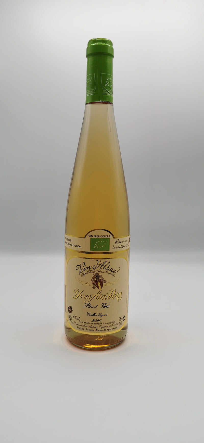 Vin Blanc Bio AOC Pinot Gris 2020, Cuvée Vieilles Vignes, Domaine Yves Amberg