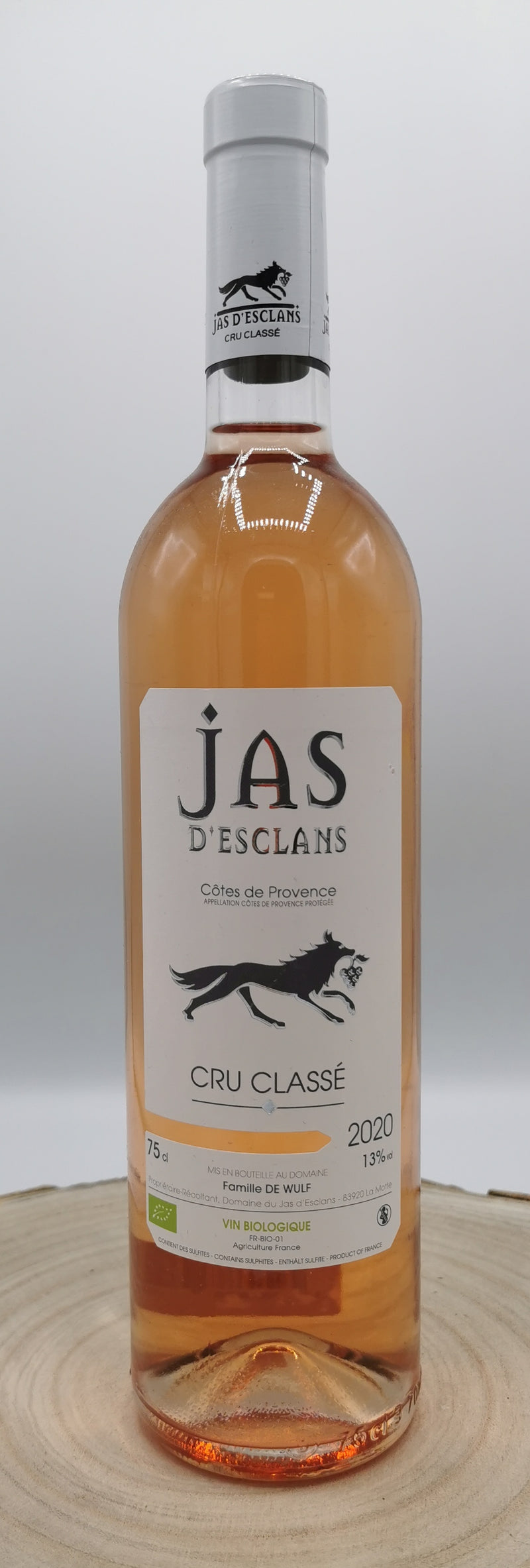 Vin Rosé Bio AOC Cotes de Provence 2020 Rosé, Cru Classé, Domaine du Jas d'Esclans