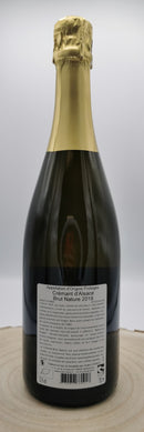 Vin Blanc Effervescent Bio AOC Crémant d'Alsace Millésimé 2019, Sans Sulfites Ajoutés, Cuvée Brut Nature, Domaine André Stentz