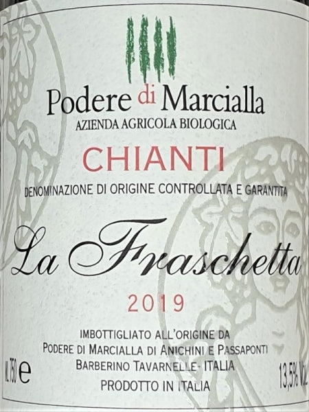 Vin Rouge Bio AOC Chianti 2019, La Fraschetta, Domaine Podere Di Marcialla d'Italie