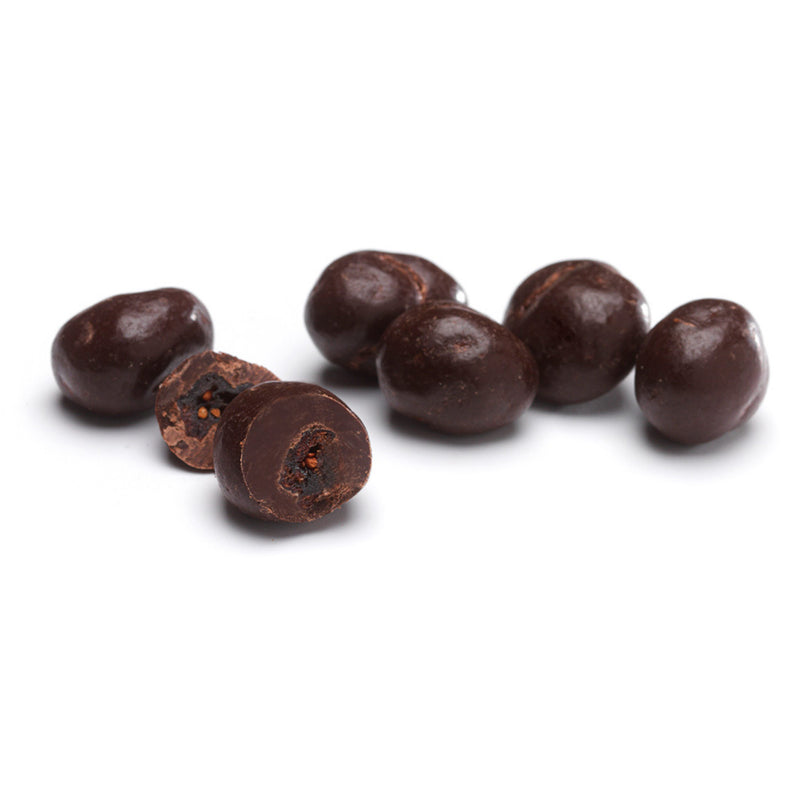 VRAC canneberge enrobée de chocolat noir  57%, 100g