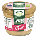 Rillettes de porc, 190g, Bioporc