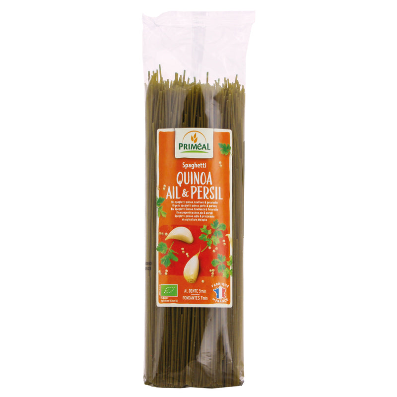 Spaghetti quinoa ail et persil, 500g, Priméal