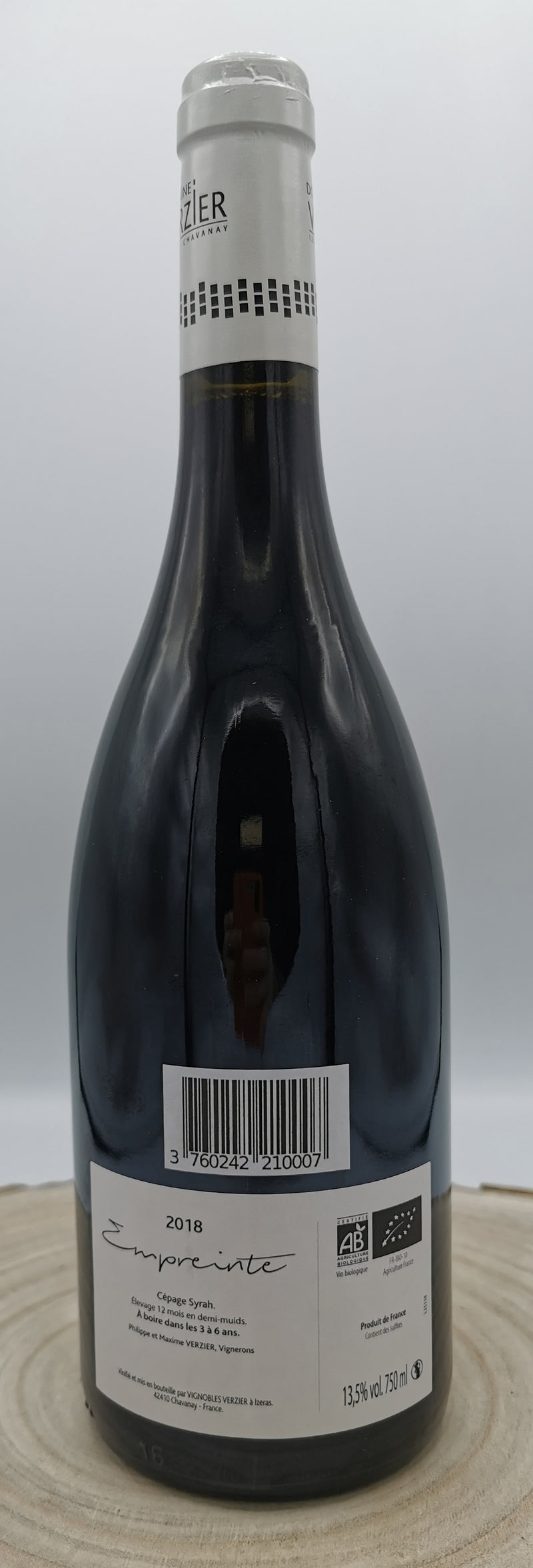 Vin Rouge Bio AOC Saint-Joseph 2018, Cuvée Empreinte, Vignobles Verzier Chante-Perdrix