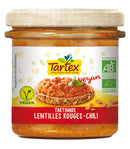 Tartinade lentilles rouges chili,190g,Tartex