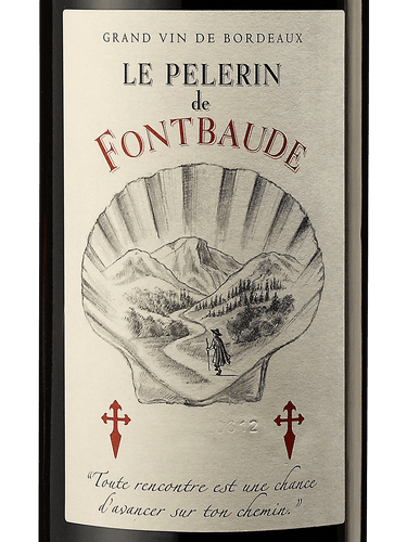 Vin Rouge Bio AOC Cotes de Bordeaux 2018, Cuvée Le Pèlerin de Fontbaude, Château Fontbaude