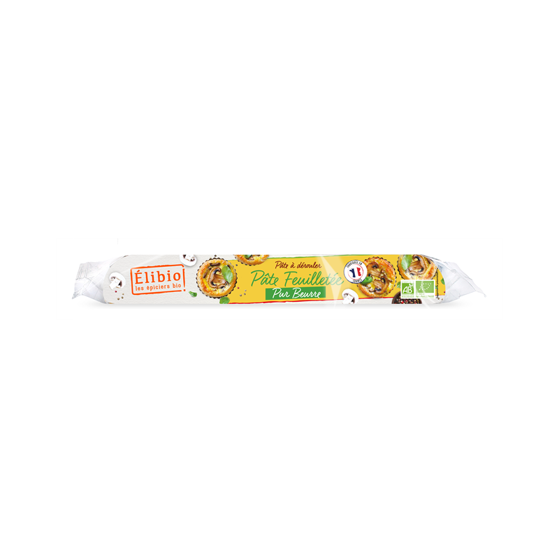 Pâte feuilletée pur beurre, 230g, Elibio