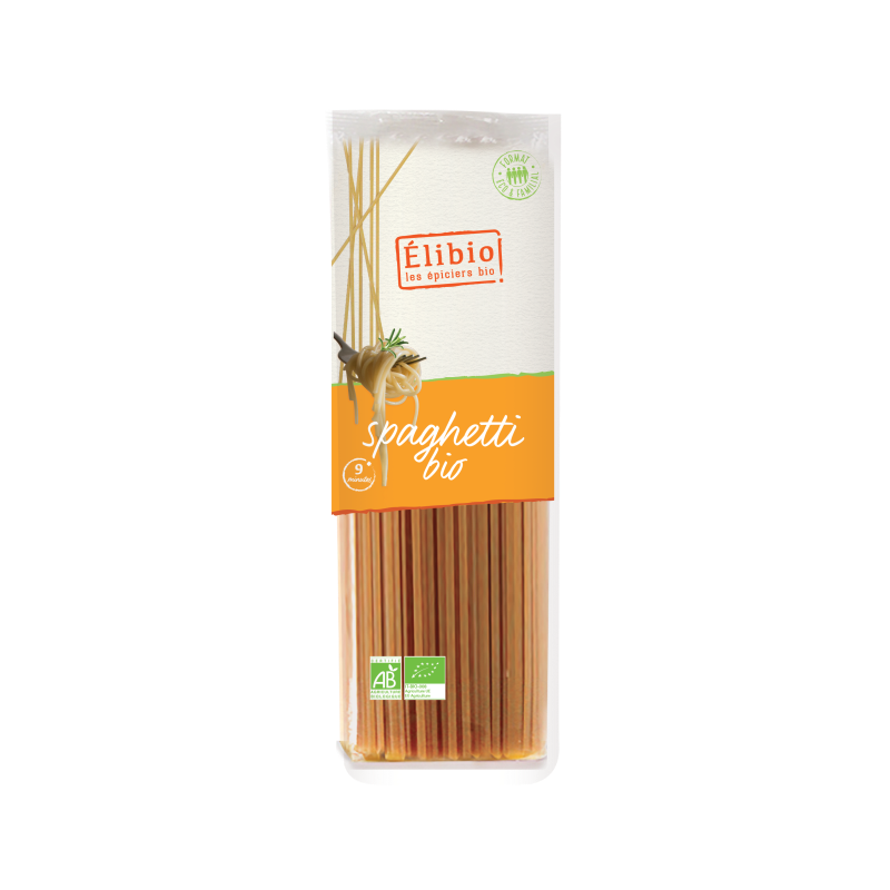 Spaghetti de farine blanche, 500g, Elibio