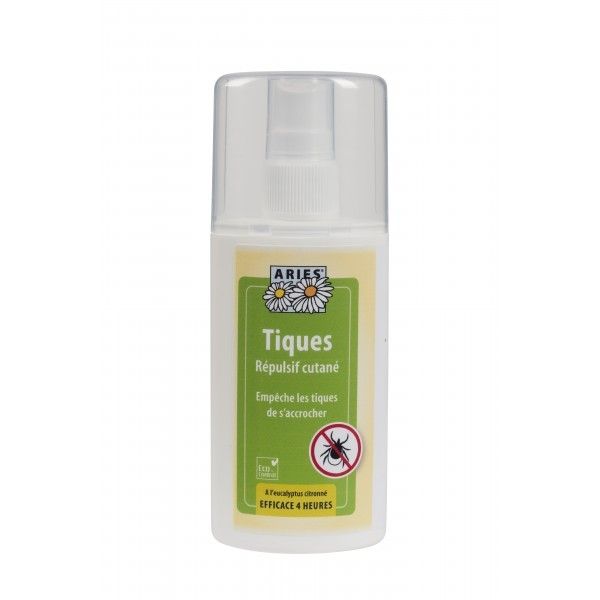 Spray anti tique, répulsif cutané, 100 ml, Aries