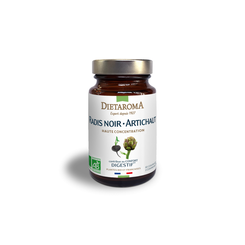 Radis Noir- Artichaut , Protection du foie, comprimés, Dietaroma