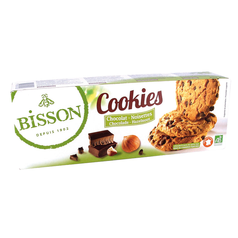 Cookies chocolat noisettes, 200g, Bisson