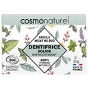 Dentifrice solide, rafraichissant, argile & menthe,  28g, Cosmonaturel