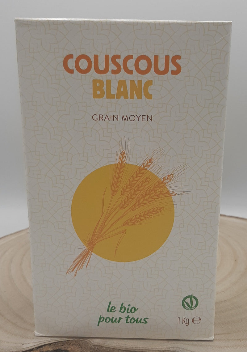 Couscous blanc, 1 kilos, Le bio pour tous