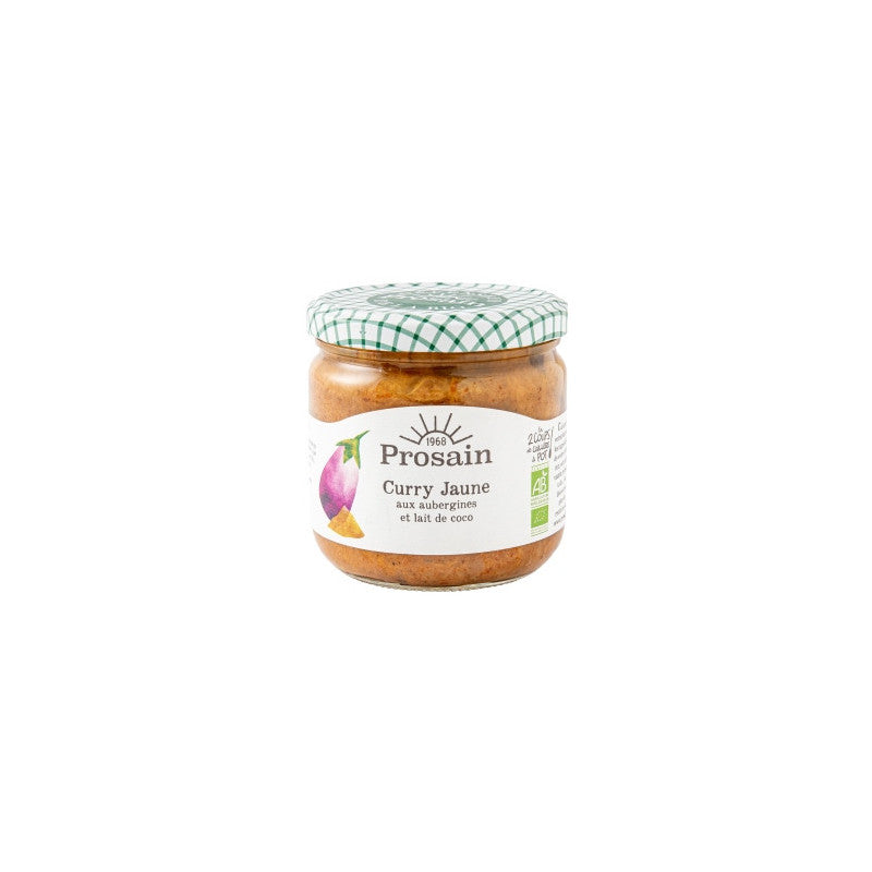 Curry d'aubergines, 345g (aubergines fraîches du Sud de la France), Prosain