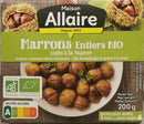 Marrons entiers bio cuits à la vapeur, étui 200g origine France