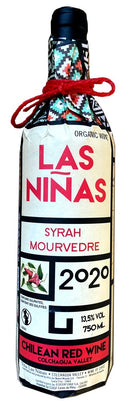 Vin Rouge Bio Las Ninas 2020, Cuvée Syrah Mourvedre, Domaine Las Ninas Du Chili
