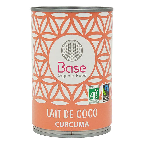 lait de coco curcuma, 400ml, Base organic food
