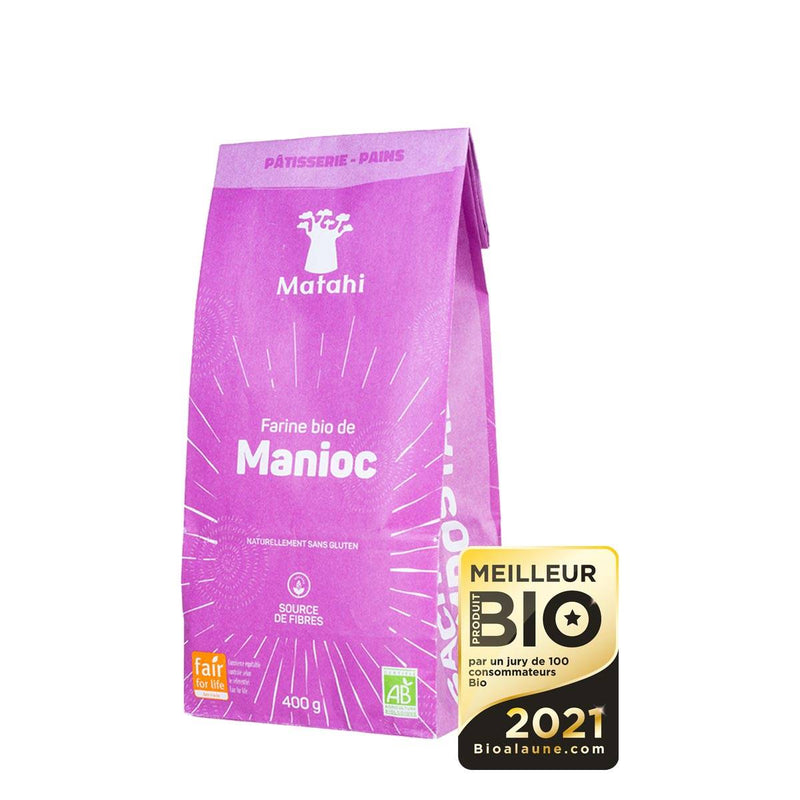Farine de Manioc, fair for life,  400g, Matahi