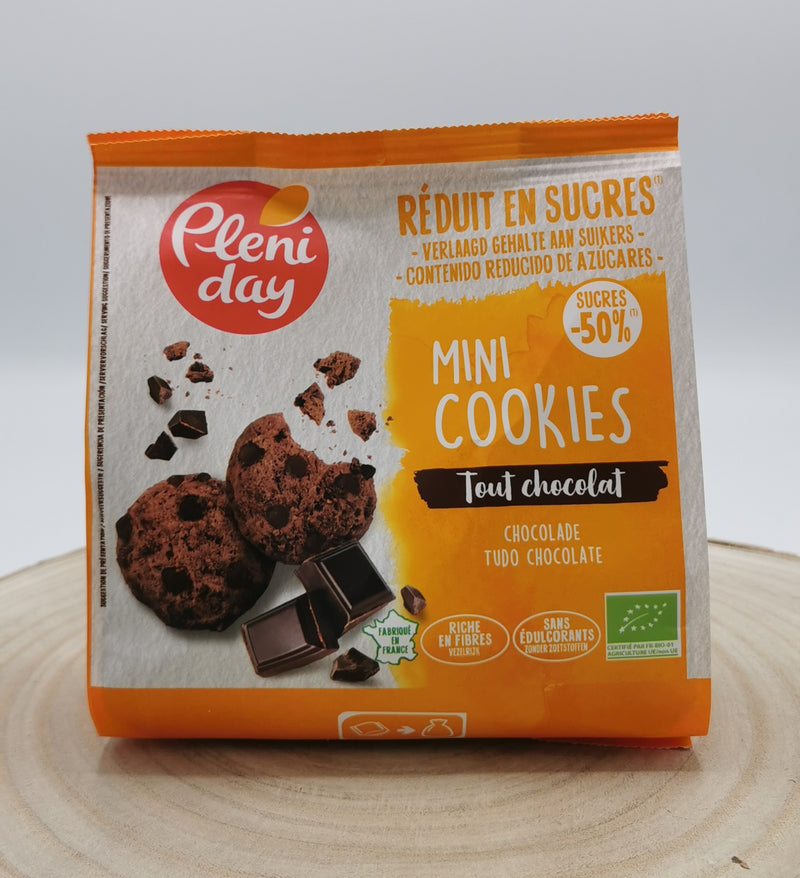 Mini cookies tout chocolat, 150g, Pleniday