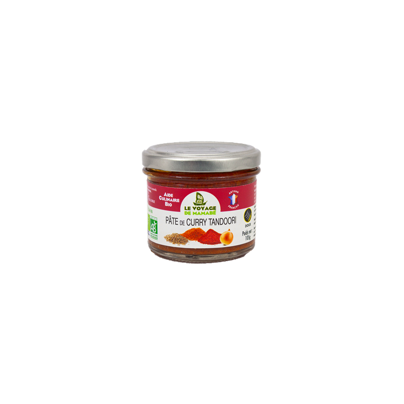 PÂTE DE CURRY TANDOORI BIO, 105g, le Voyage de Mamabé