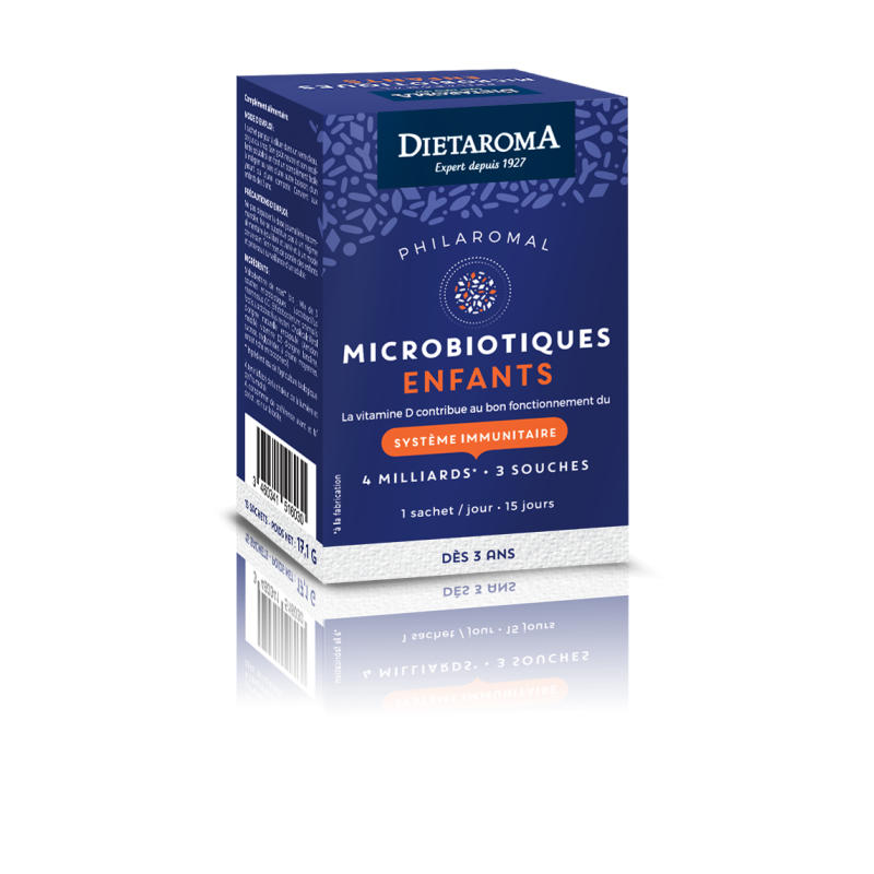 PHILAROMAL Microbiotiques ENFANT, système immunitaire, 15 sachets, Dietaroma