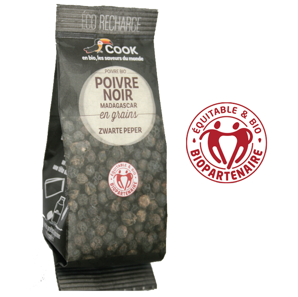 Poivre noir grains, de Madagascar, 50g, Cook
