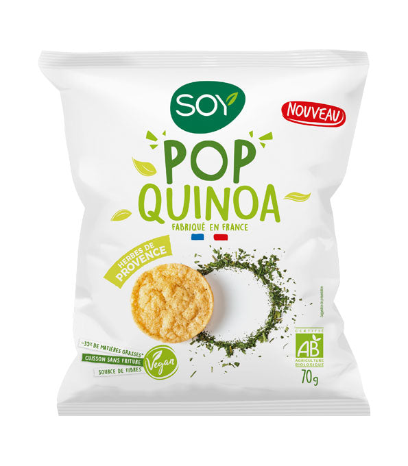 Chips pop quinoa, herbes de Provence, 70g, Soy