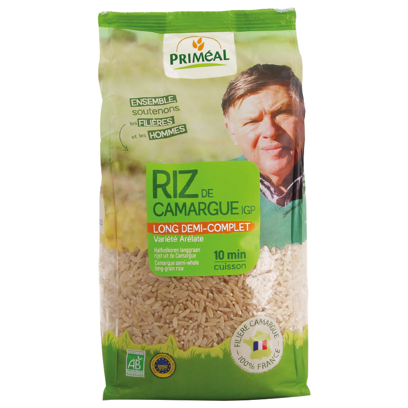 Riz de Camargue long demi complet, 500g, Priméal