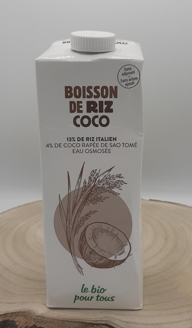 Boisson de riz de coco, 1l, le Bio pour tous