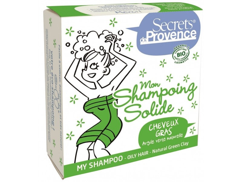 Mon shampooing solide cheveux gras, 85g, Secrets de Provence