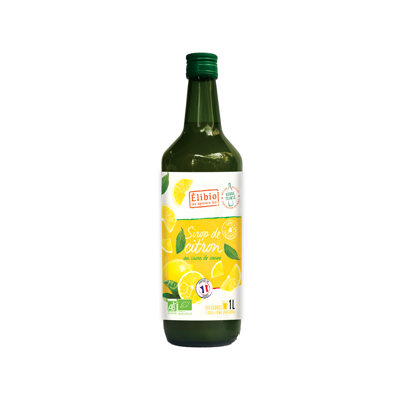 Sirop de citron Bio, 1l, Elibio