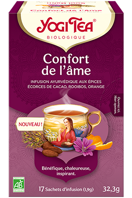 Infusion ayurvédique Confort de l'âme, Yogi Tea, infusettes